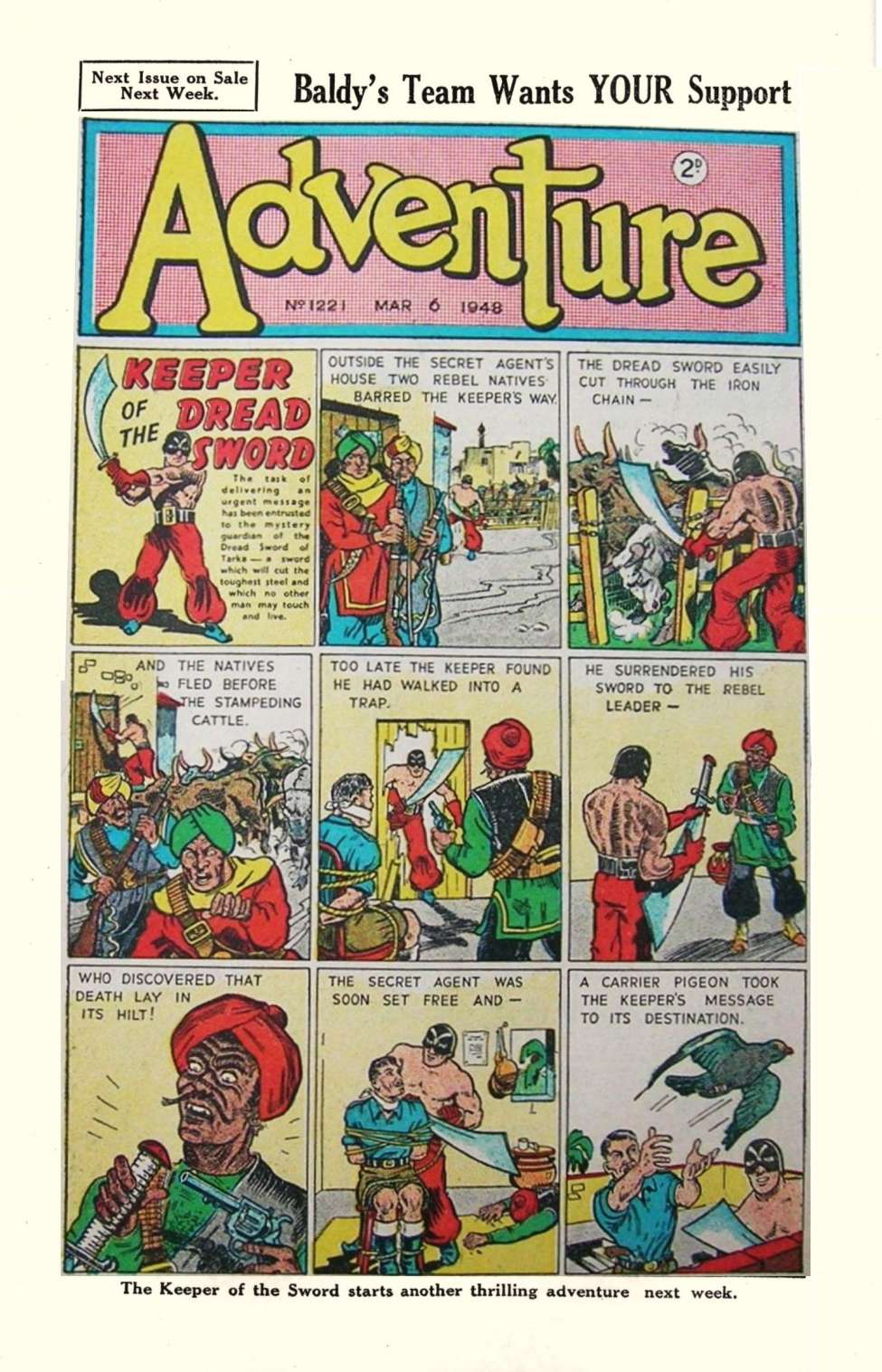 Comic Book Cover For Adventure 1221