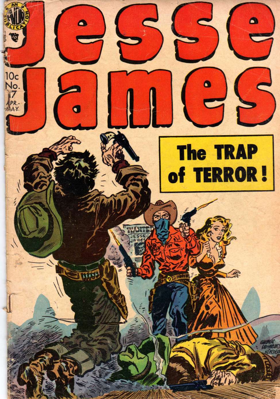 Comic Book Cover For Jesse James 17