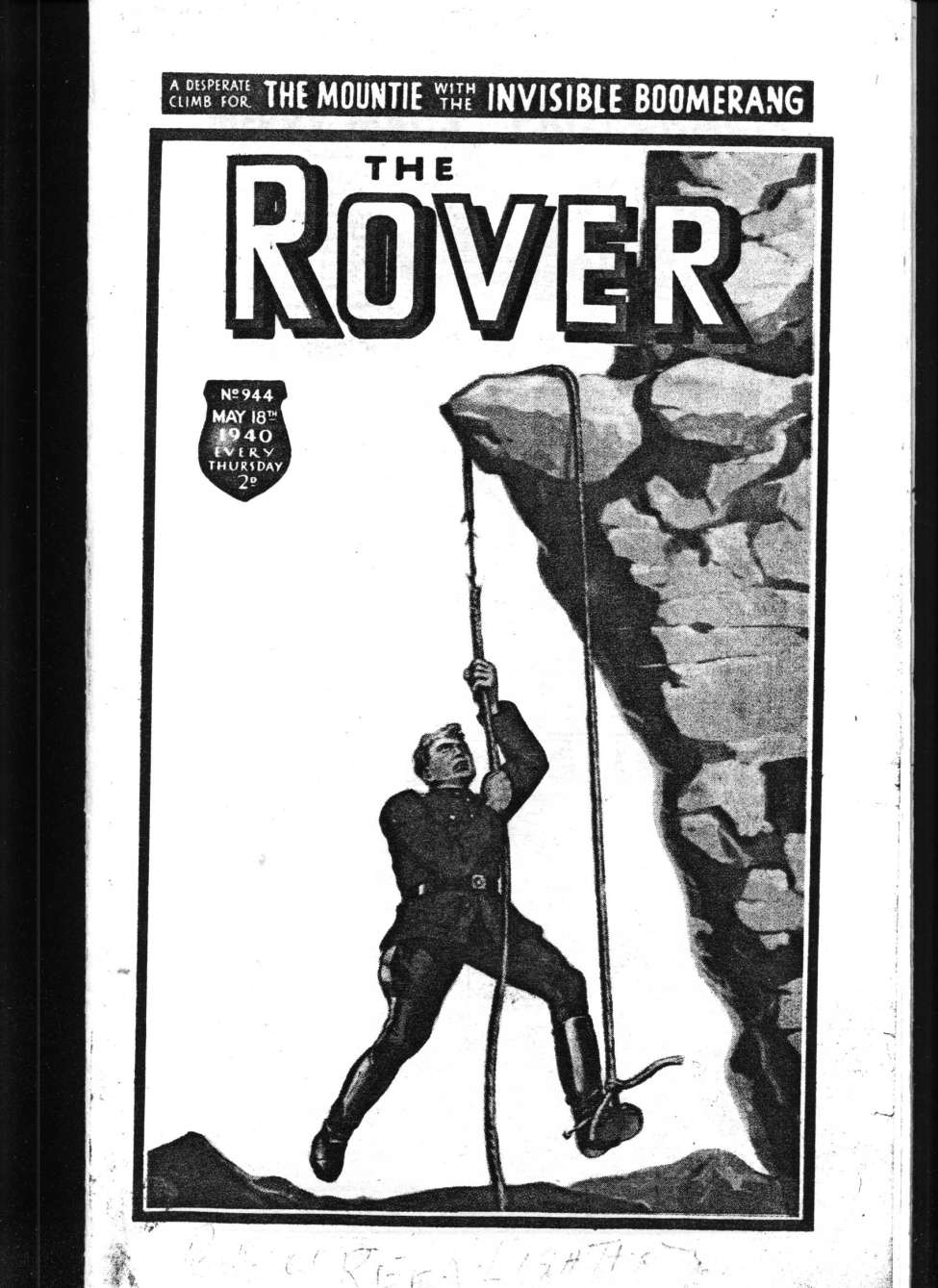 Comic Book Cover For The Rover 944