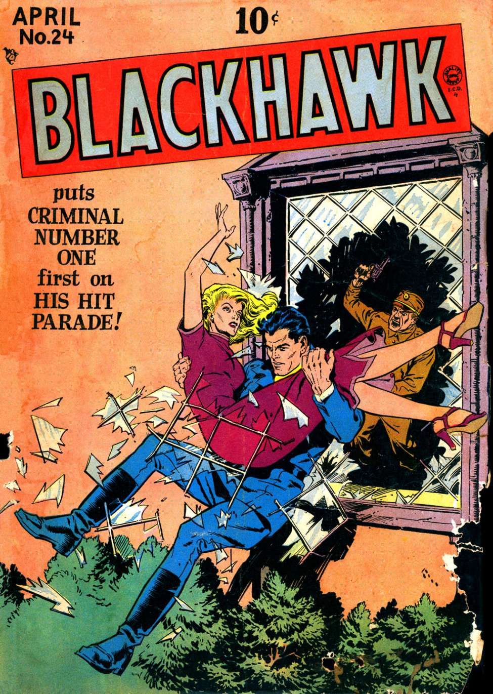 Comic Book Cover For Blackhawk 24