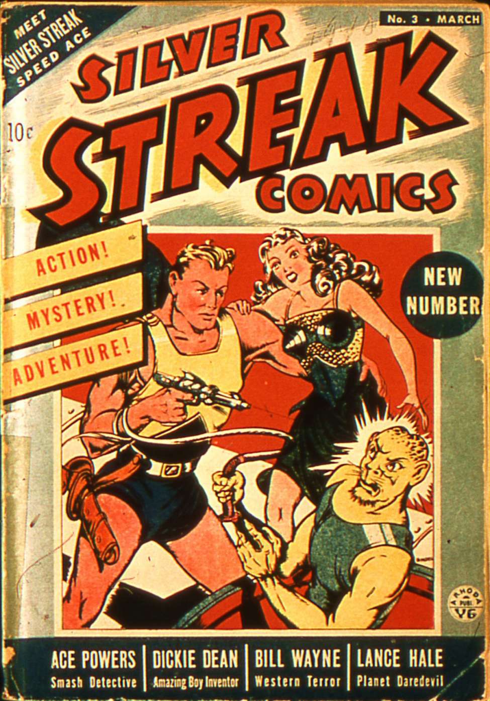 Comic Book Cover For Silver Streak Comics 3 (fiche)