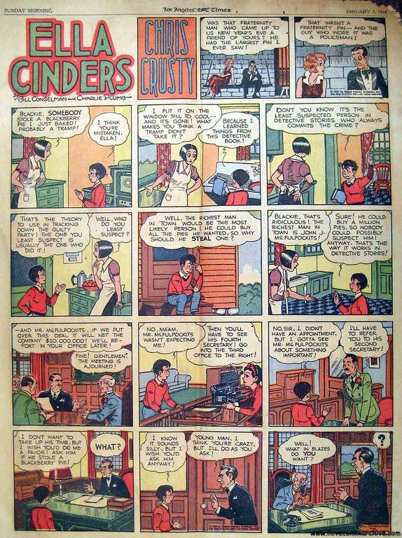 Comic Book Cover For Ella Cinders Sundays 1937