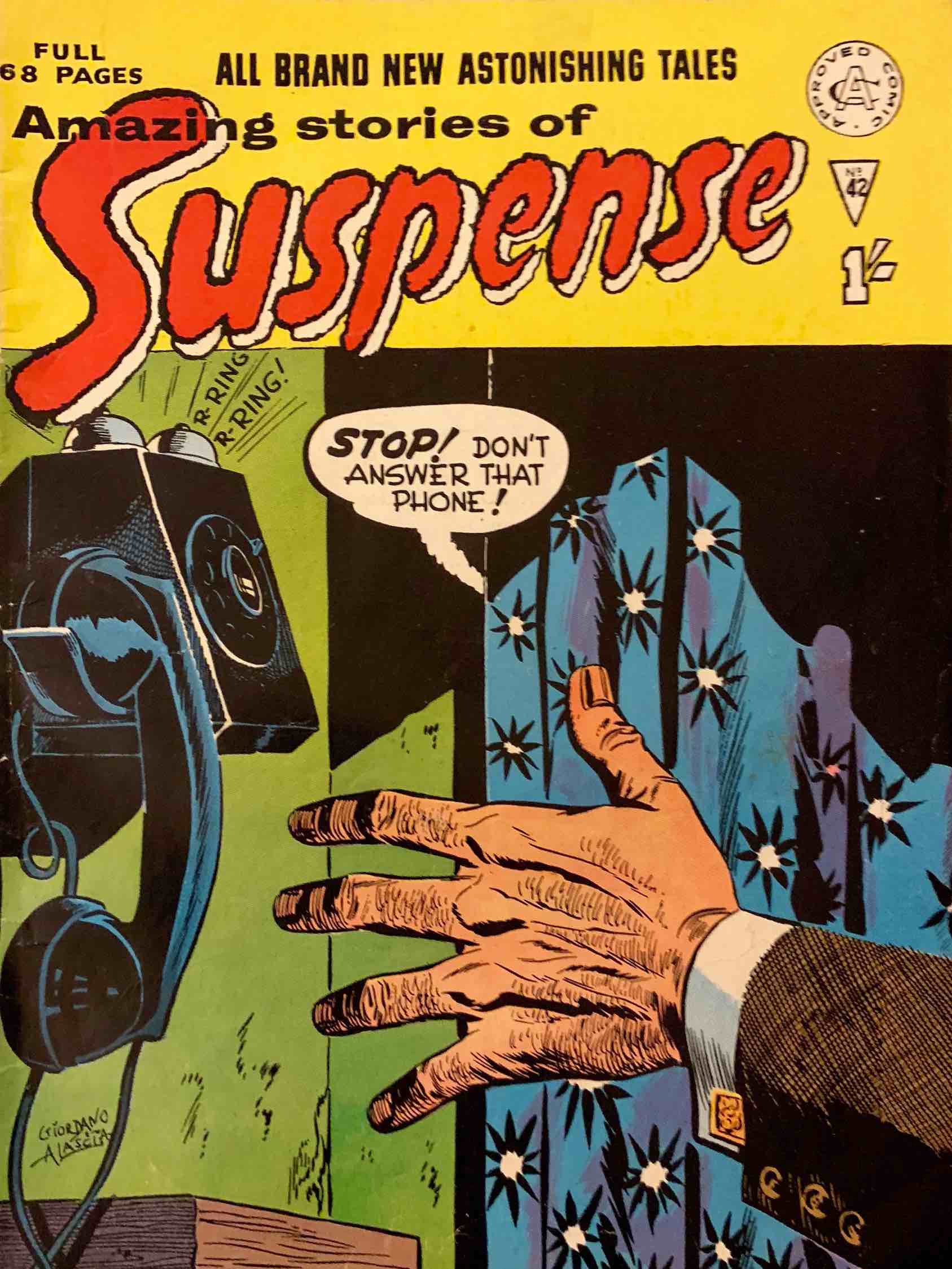 Book Cover For Amazing Stories of Suspense 42
