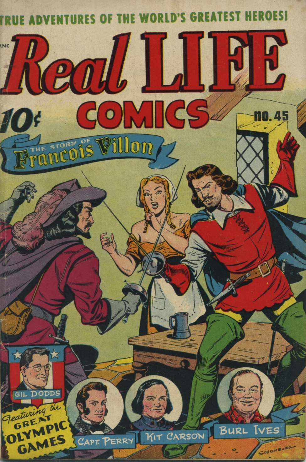 Comic Book Cover For Real Life Comics 45 - Version 1