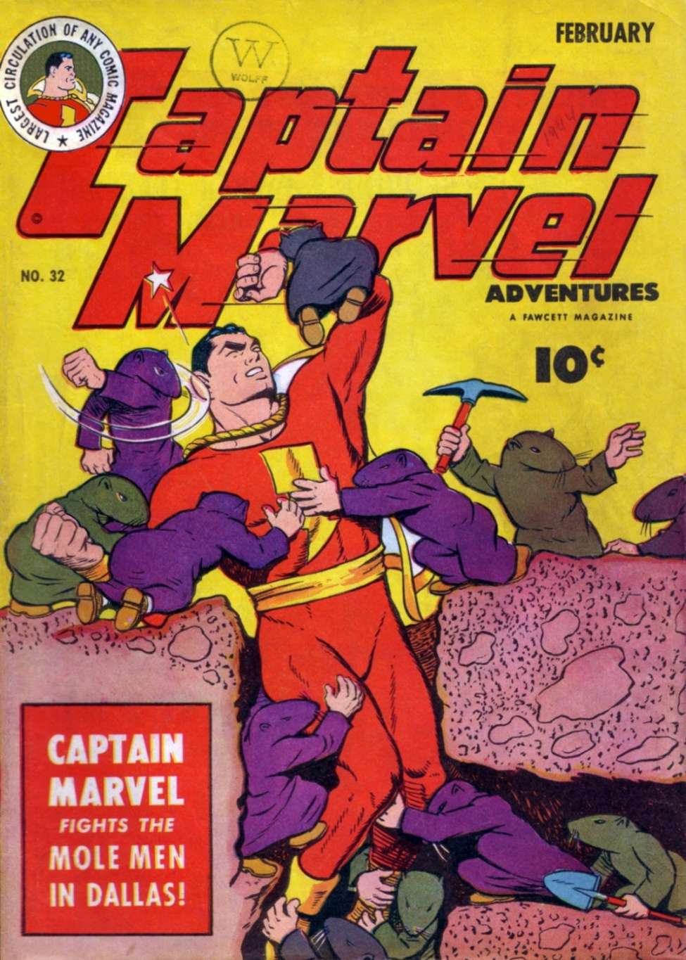 Comic Book Cover For Captain Marvel Adventures 32