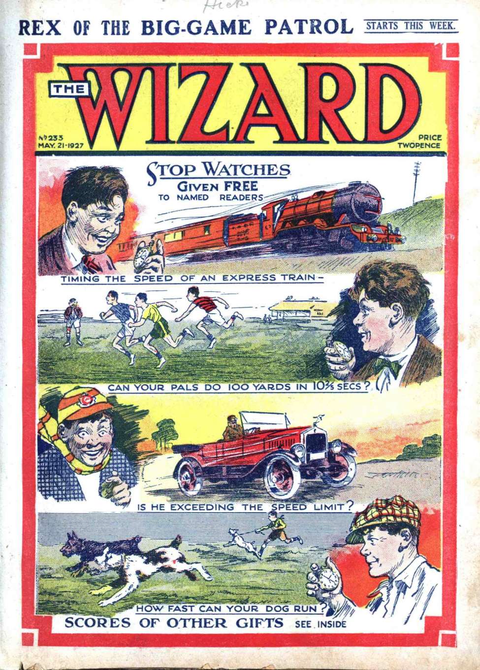 Comic Book Cover For The Wizard 233