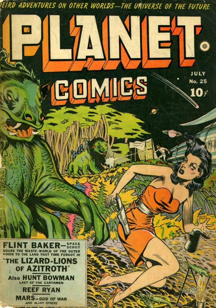 Comic Book Cover For Planet Comics 25