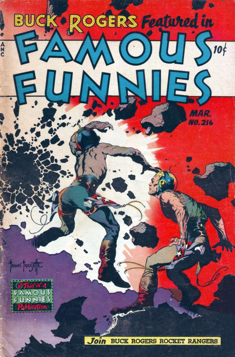 Comic Book Cover For Famous Funnies 216