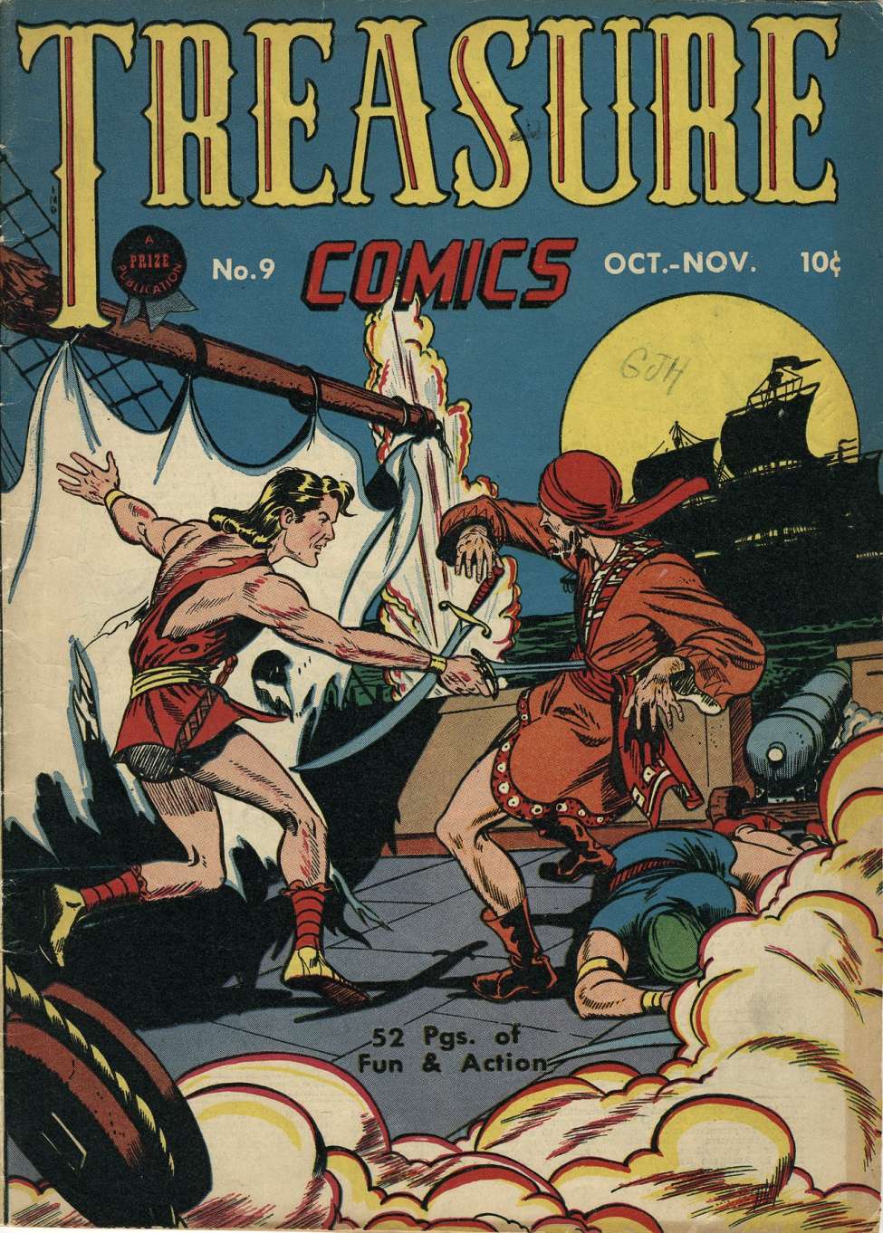 Comic Book Cover For Treasure Comics 9