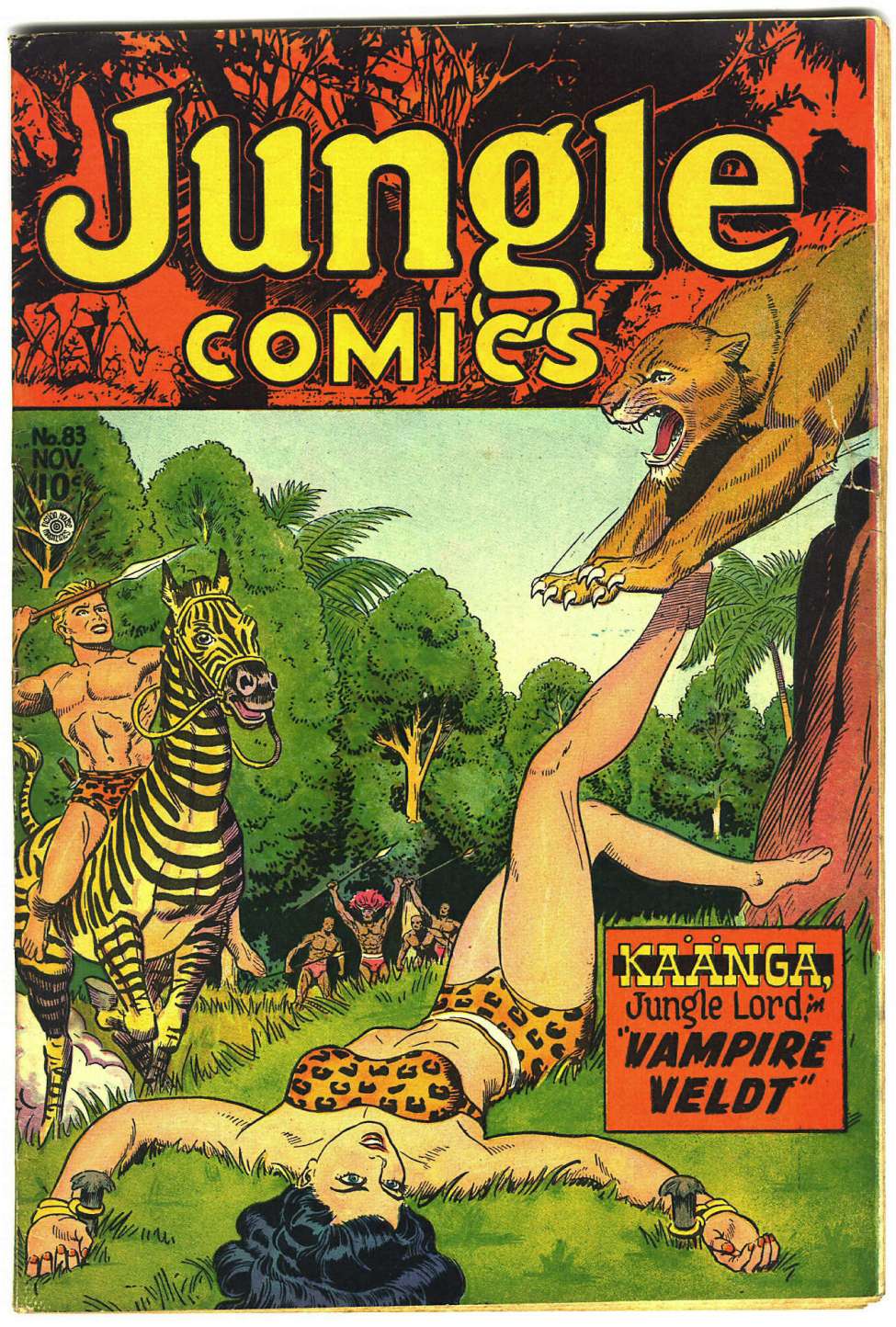 Comic Book Cover For Jungle Comics 83