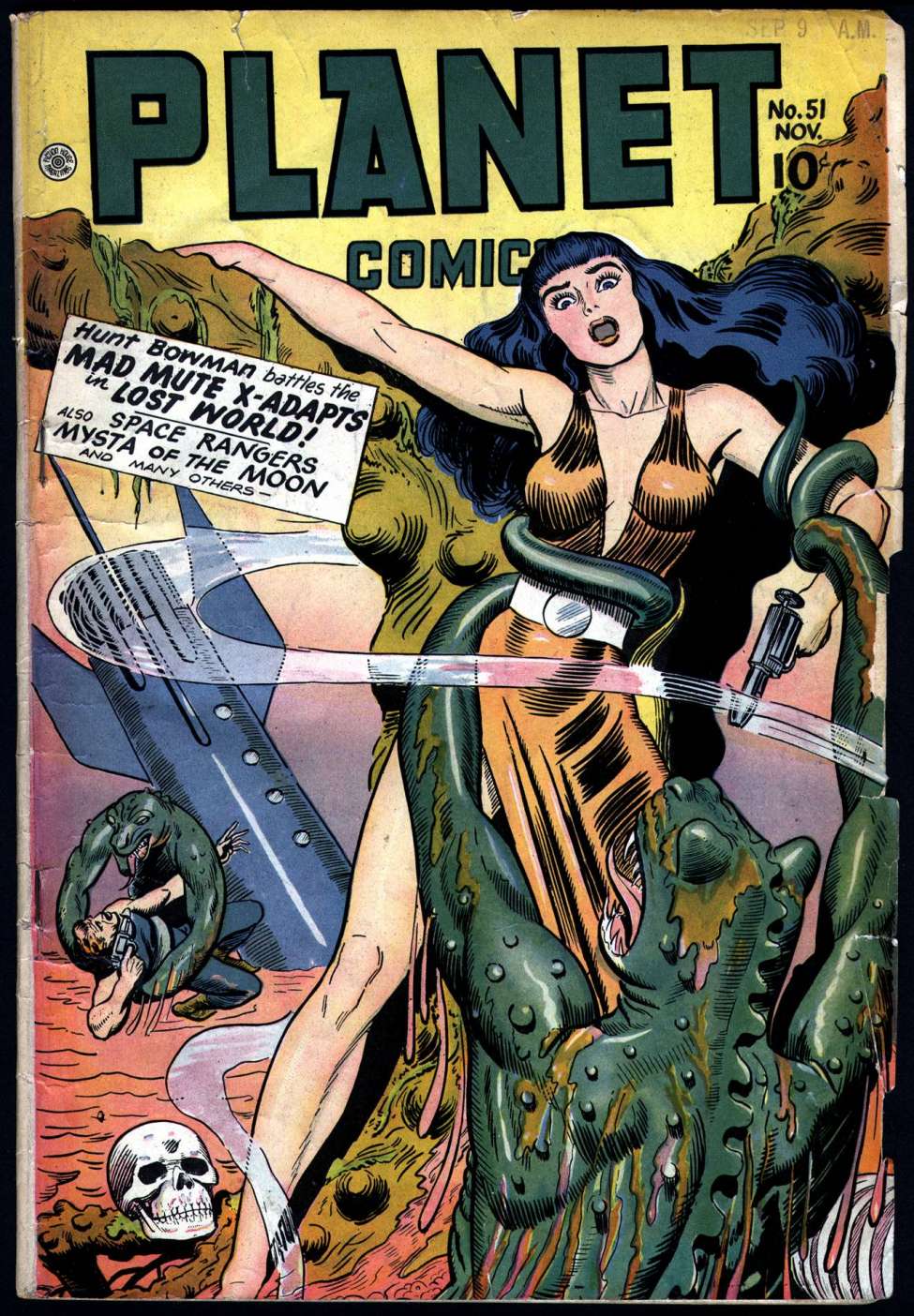 Comic Book Cover For Planet Comics 51 - Version 1