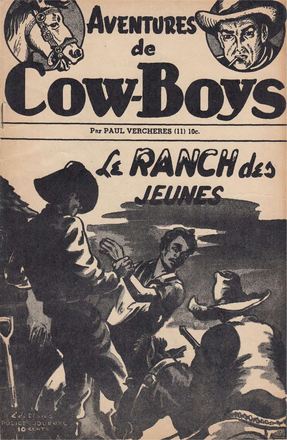 Comic Book Cover For Aventures de Cow-Boys 11 - Le Ranch des jeunes