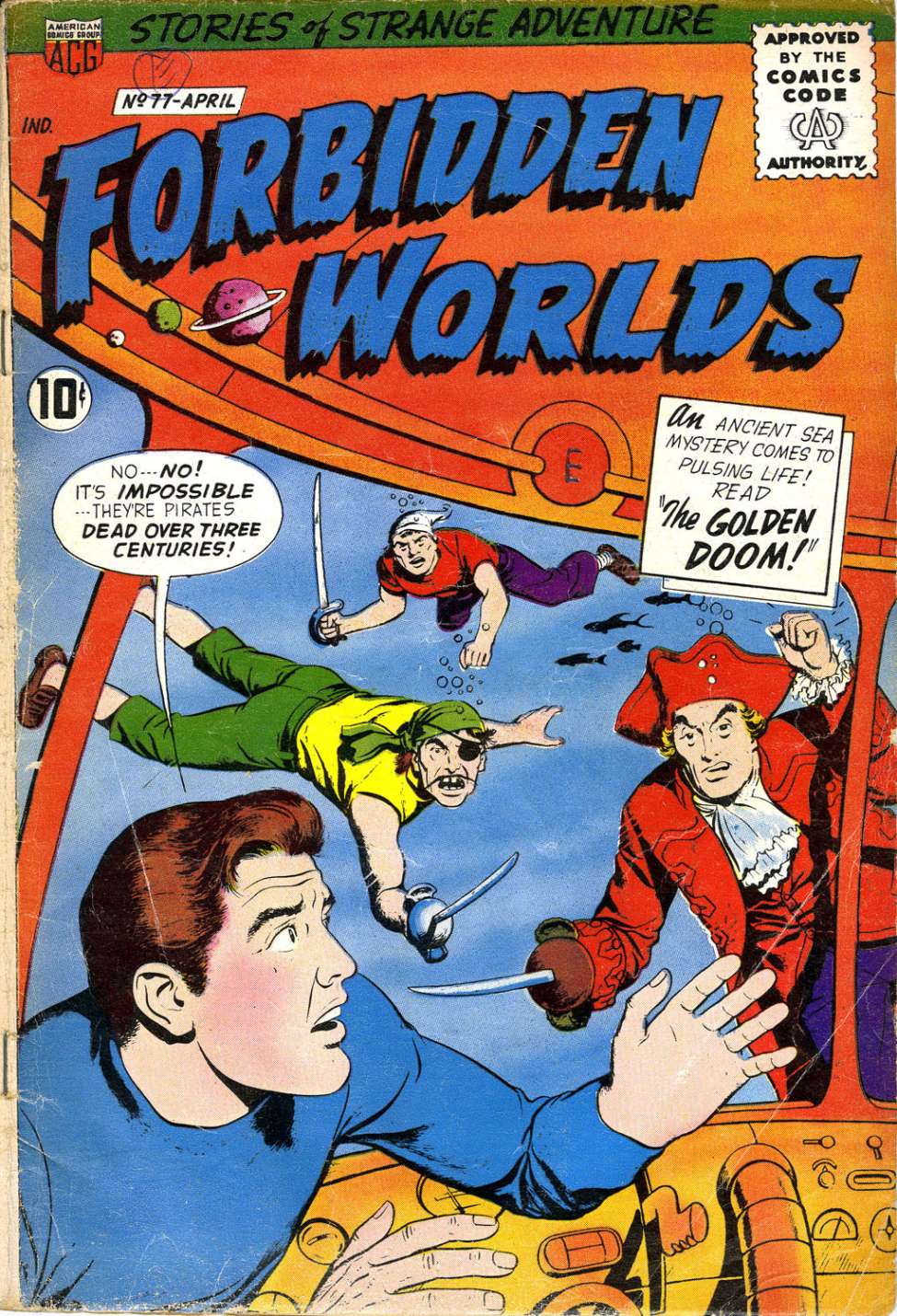 Comic Book Cover For Forbidden Worlds 77