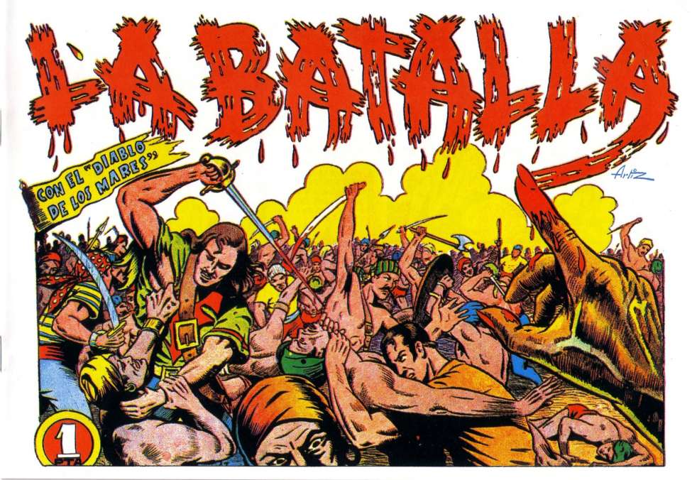 Comic Book Cover For El Diablo de los Mares 13 - La Batalla