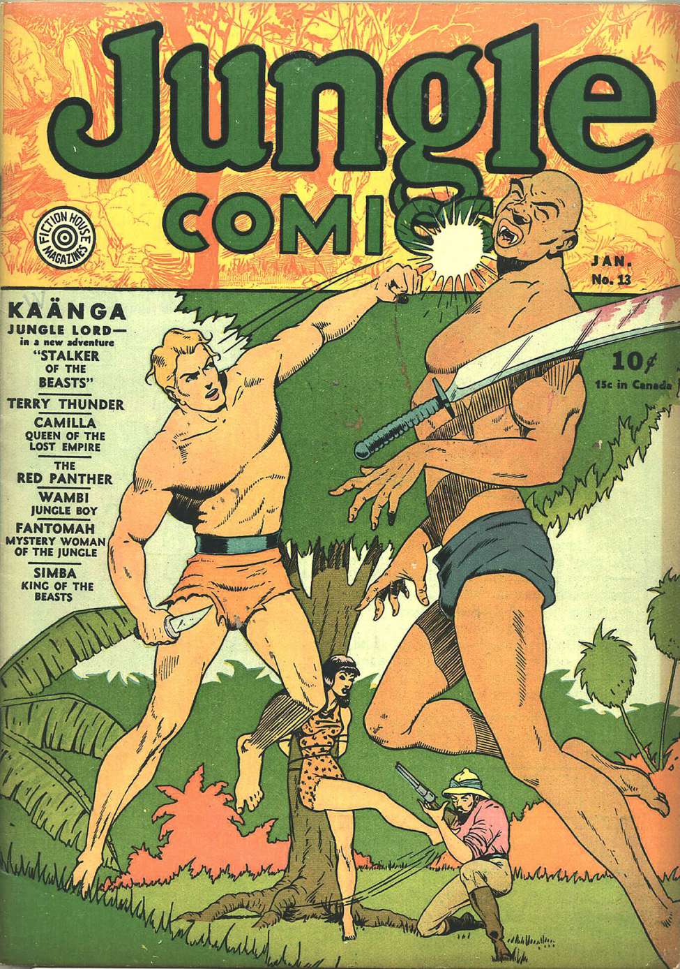 Book Cover For Jungle Comics 13 - Version 2