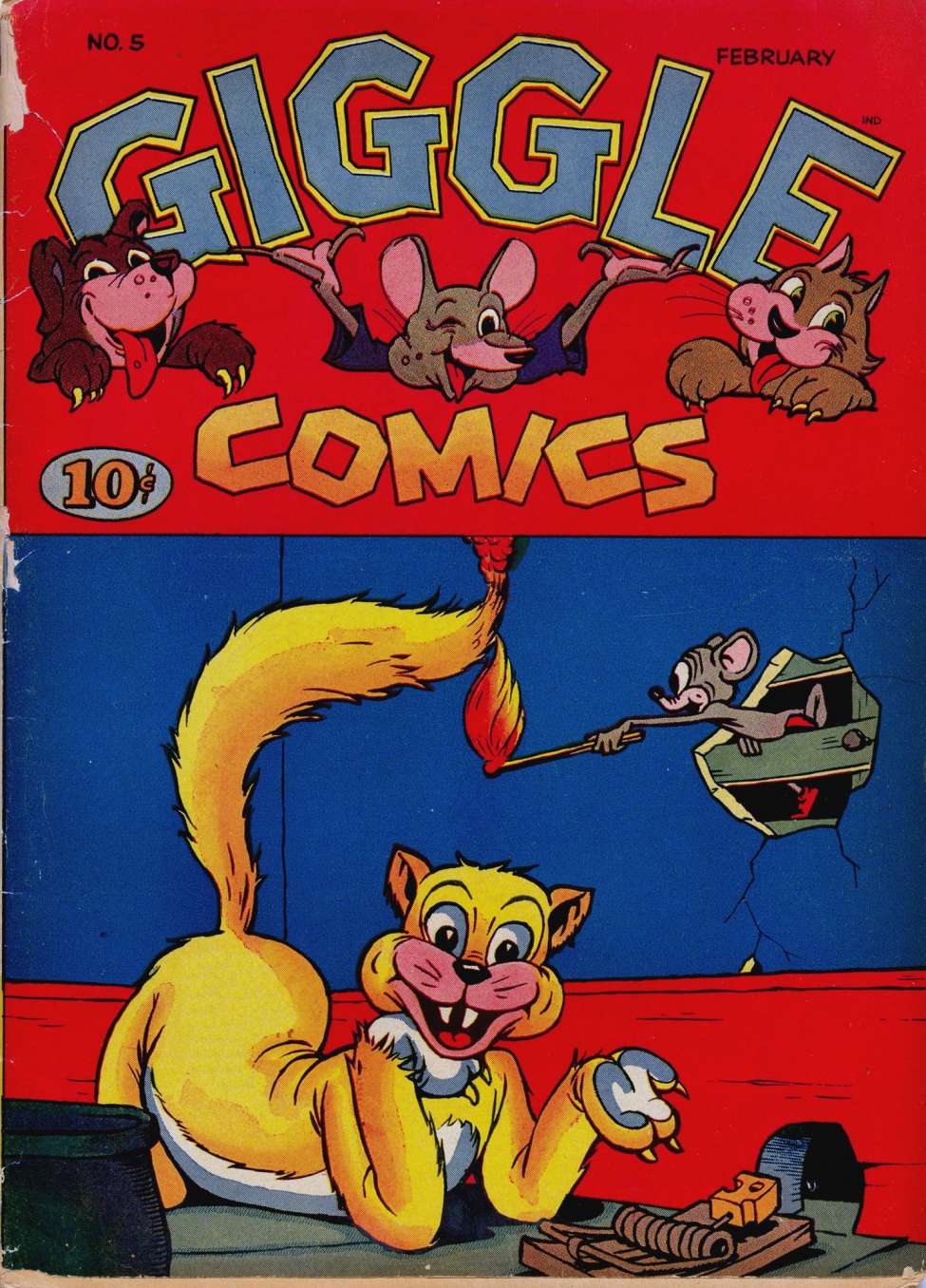 Comic Book Cover For Giggle Comics 5