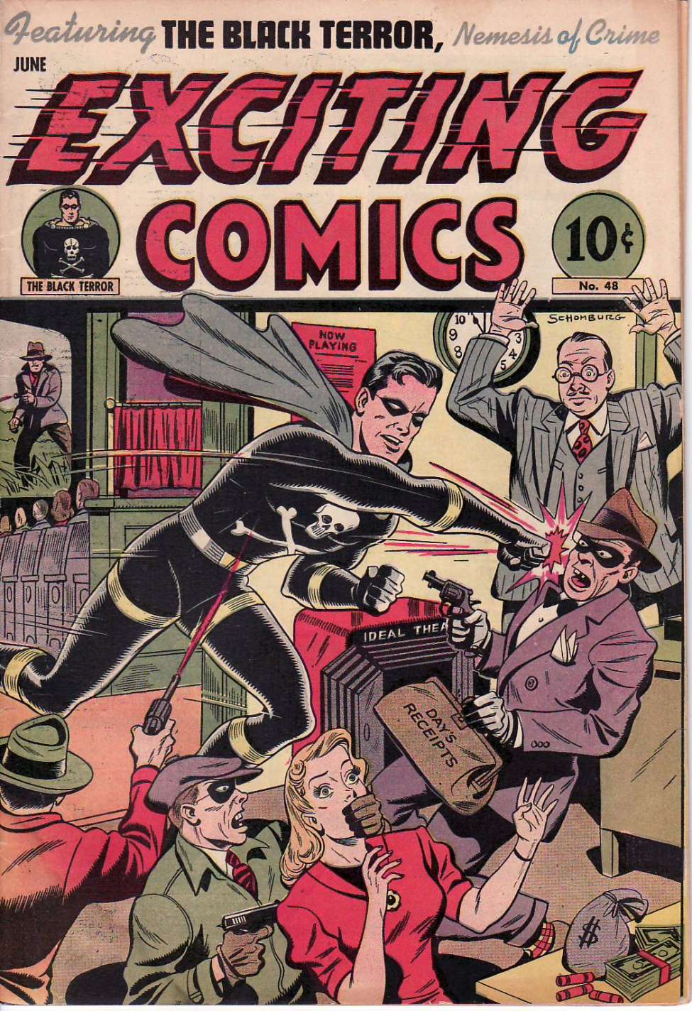 Comic Book Cover For Exciting Comics 48