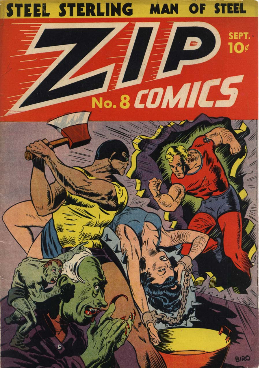 Comic Book Cover For Zip Comics 8