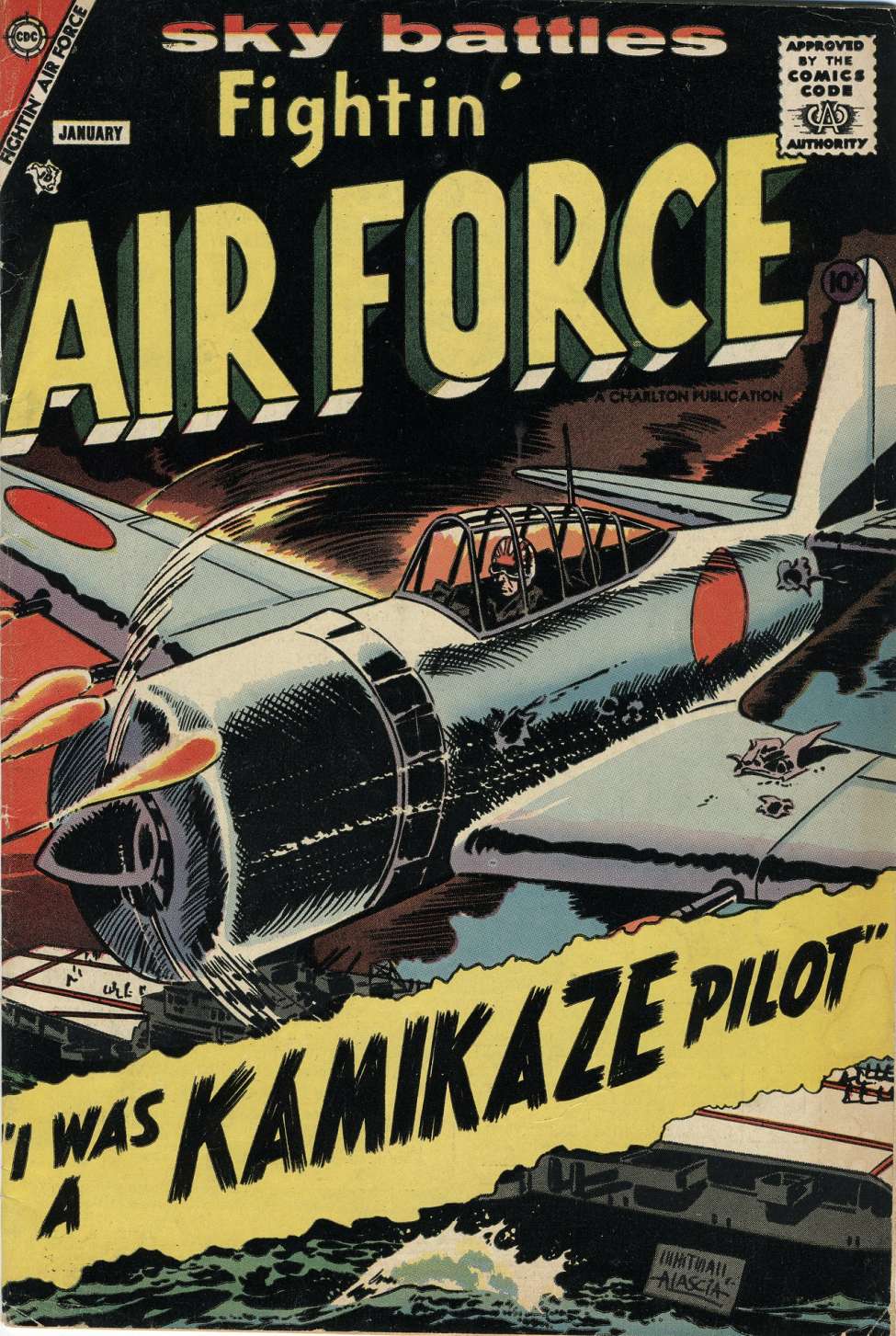 Comic Book Cover For Fightin' Air Force 10