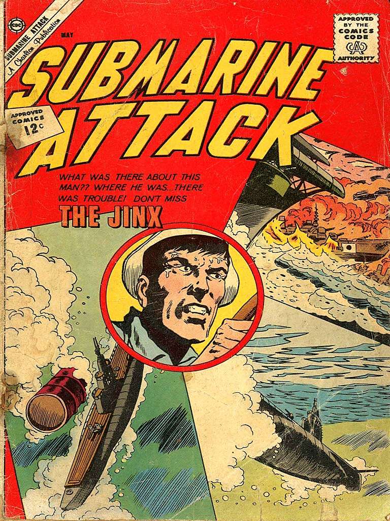 Comic Book Cover For Submarine Attack 33 - Version 1