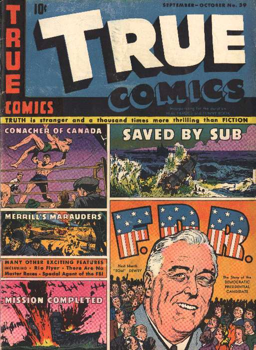 Book Cover For True Comics 39 - Version 1