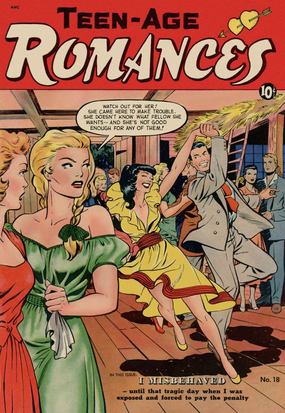 Comic Book Cover For Teen-Age Romances 18