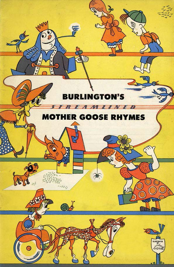 Book Cover For Burlington's Streamlined Mother Goose Rhymes