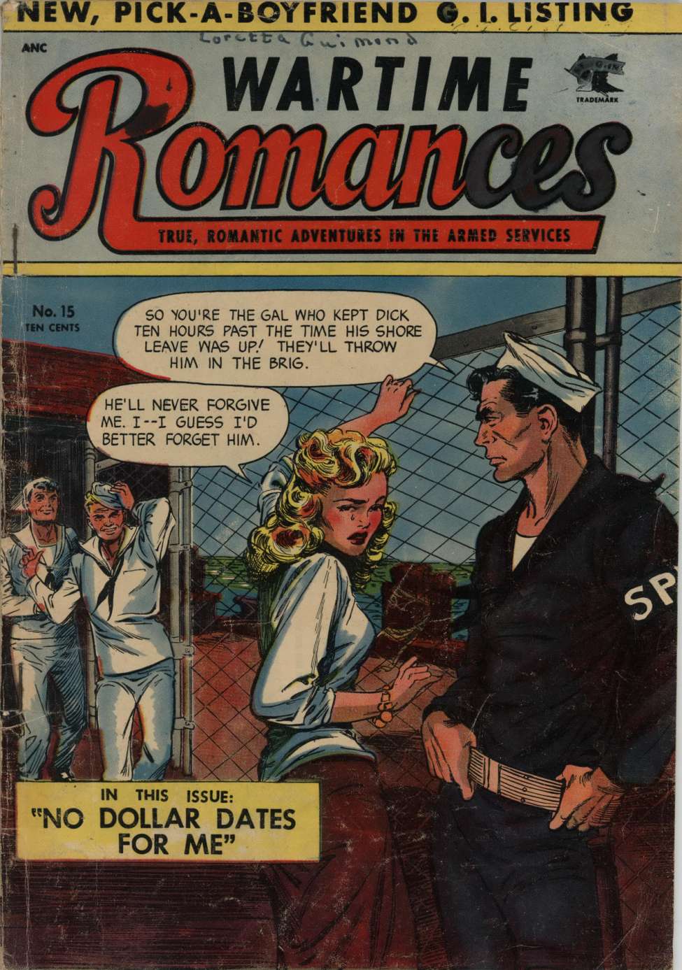 Comic Book Cover For Wartime Romances 15