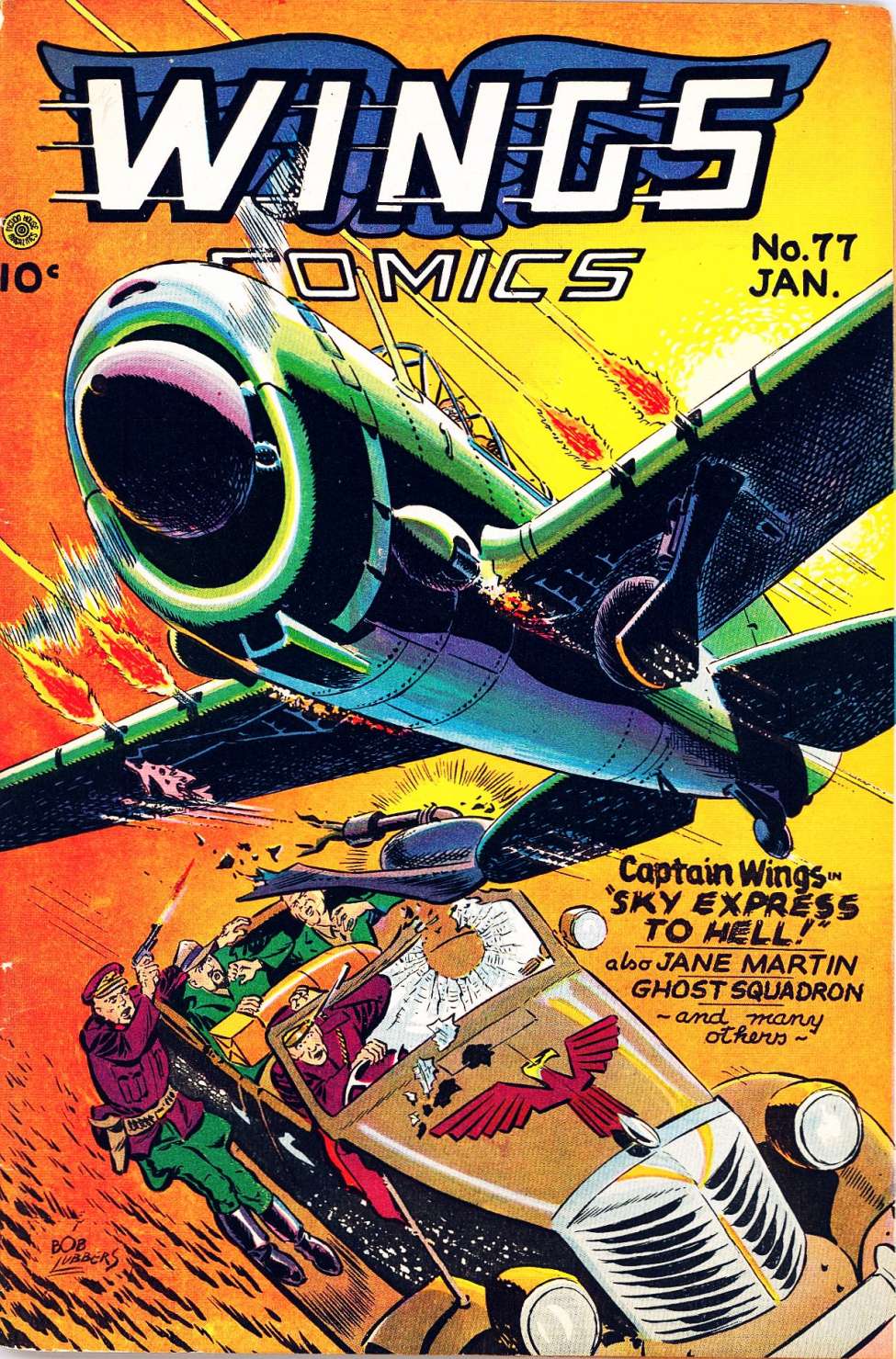 Comic Book Cover For Wings Comics 77 - Version 1