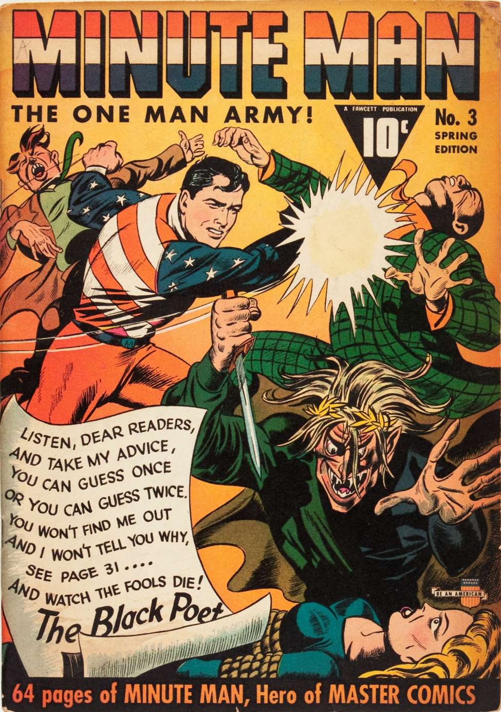 Comic Book Cover For Minute Man 3 (paper/2fiche)