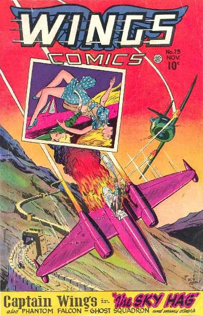 Comic Book Cover For Wings Comics 75 - Version 1
