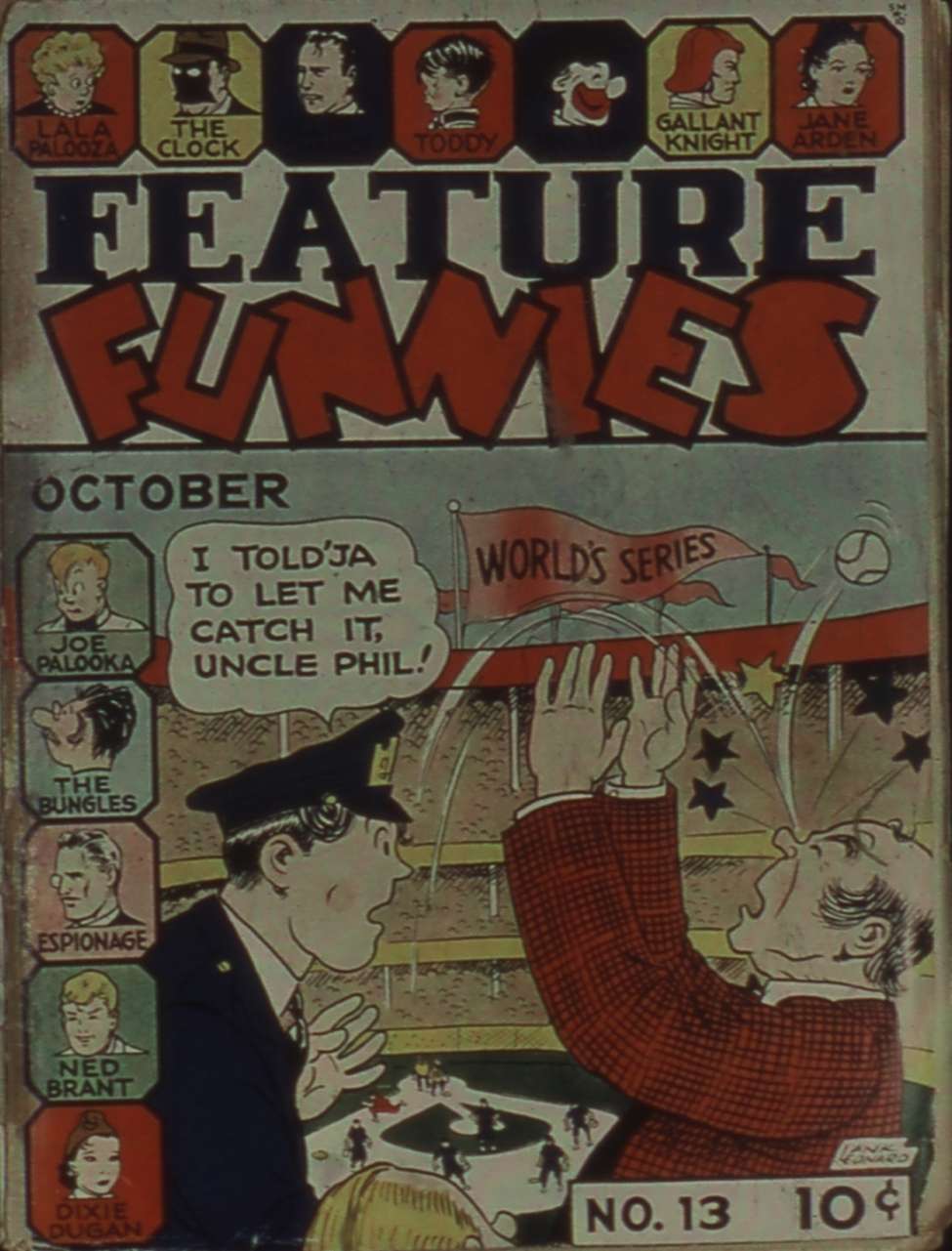 Comic Book Cover For Feature Funnies 13 (paper/4fiche)