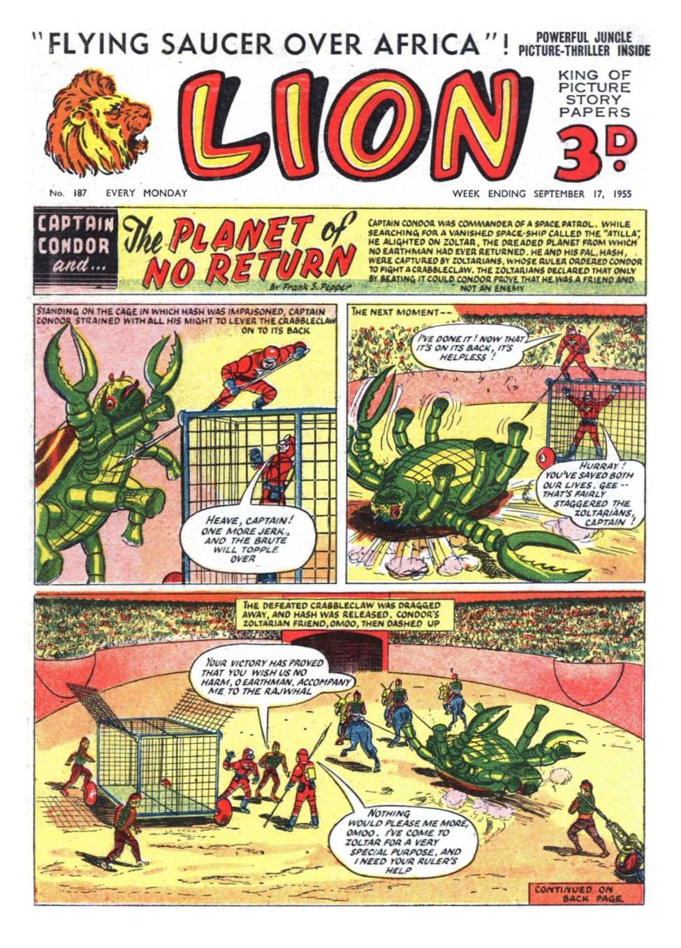 Comic Book Cover For Lion 187