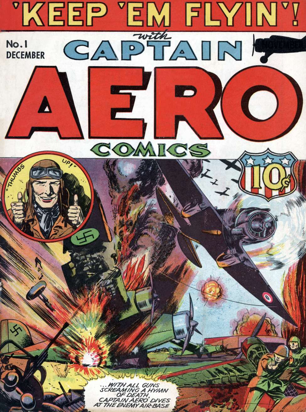 Comic Book Cover For Captain Aero Comics 1