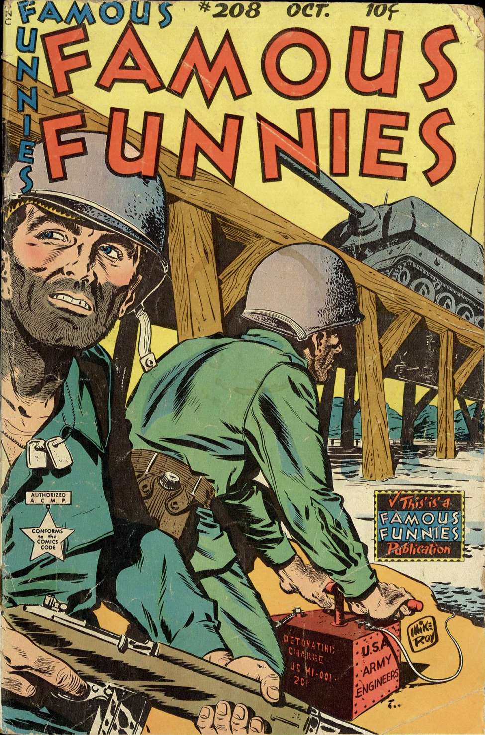 Comic Book Cover For Famous Funnies 208