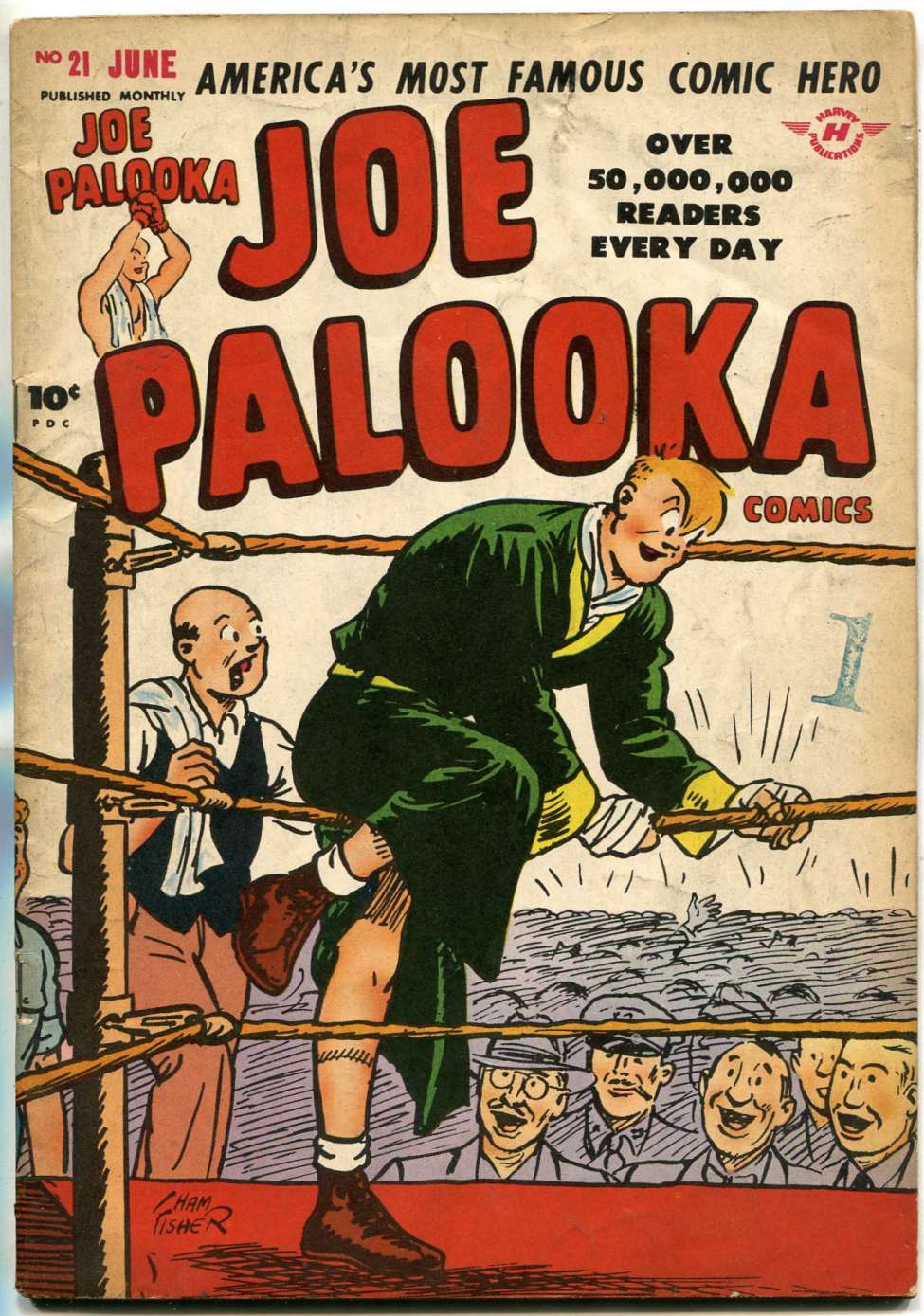 Comic Book Cover For Joe Palooka Comics 21