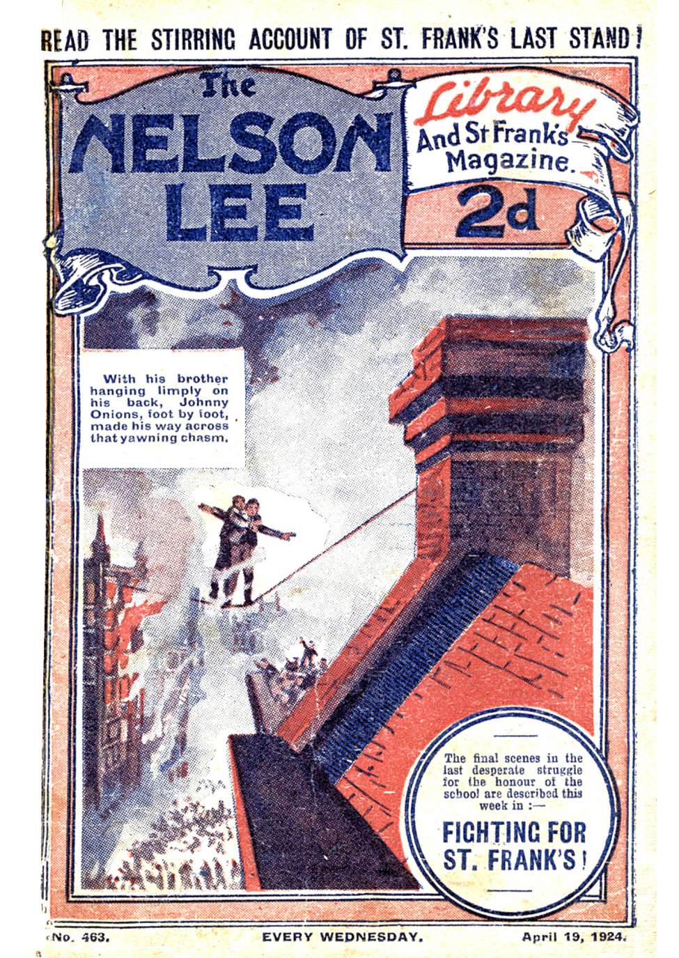 Book Cover For Nelson Lee Library s1 463 - Fighting for St. Frank’s