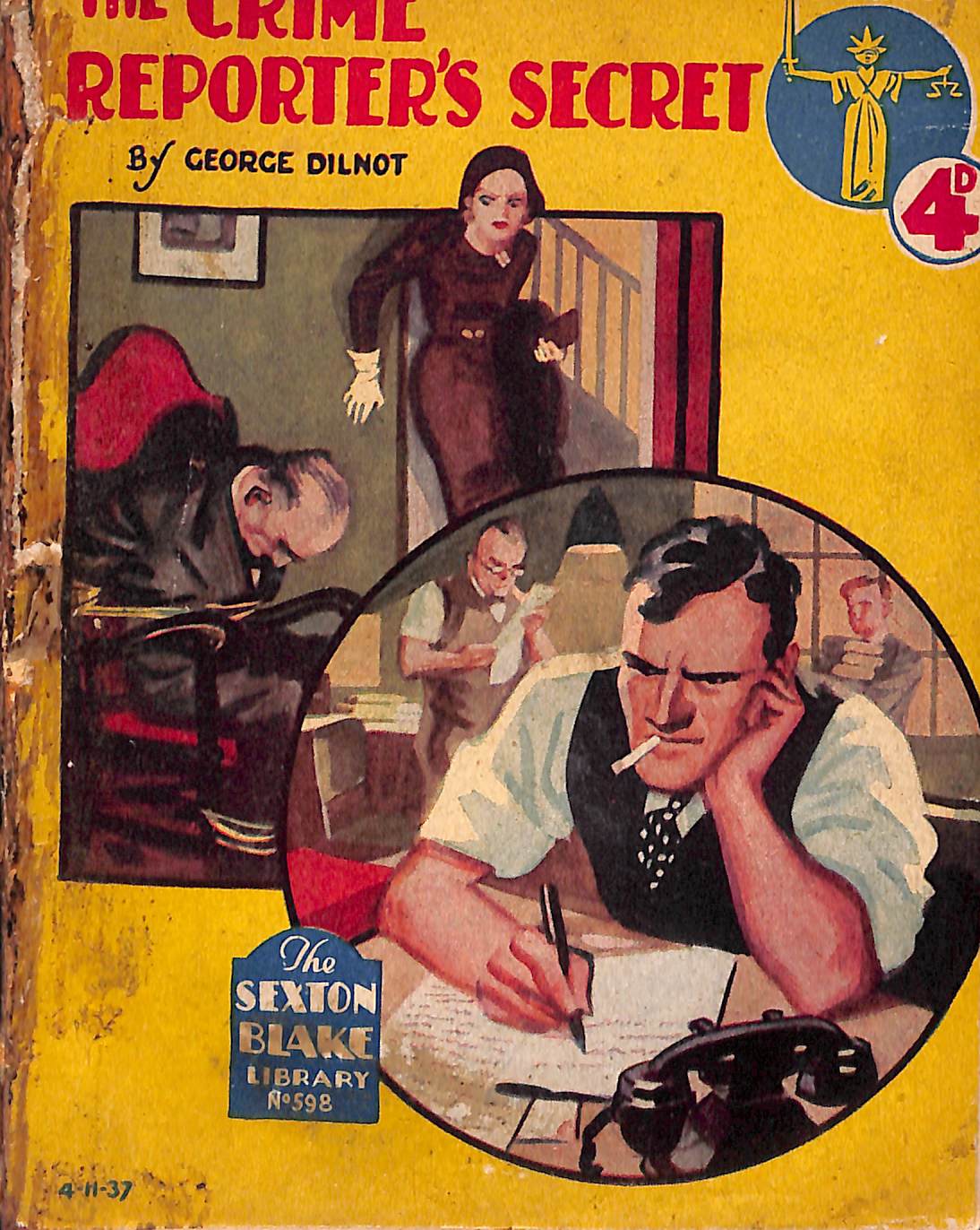 Book Cover For Sexton Blake Library S2 598 - The Crime Reporter's Secret