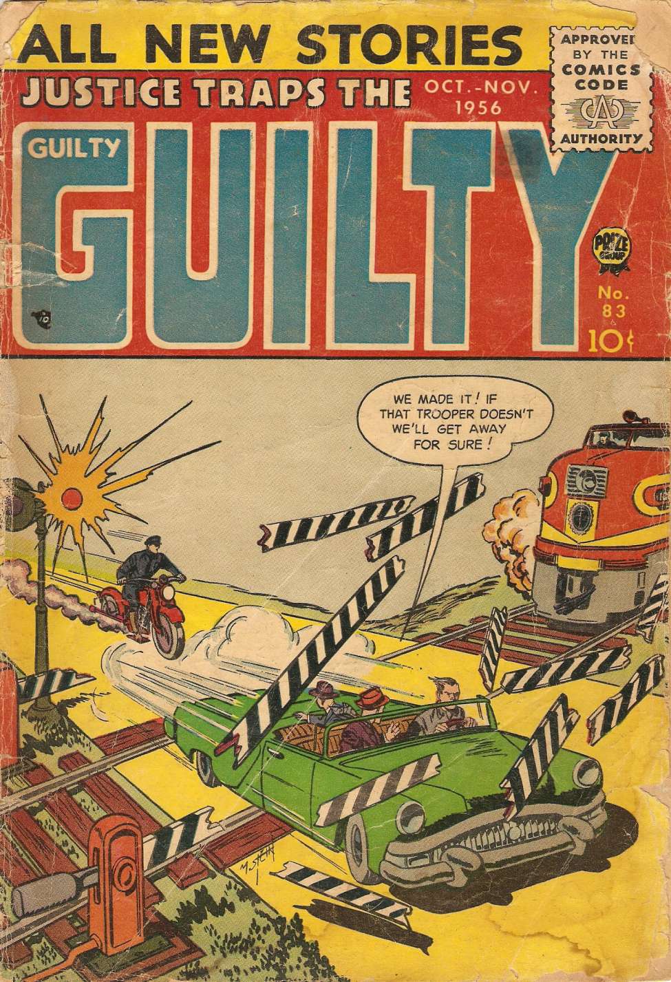 Comic Book Cover For Justice Traps the Guilty 83 (alt)