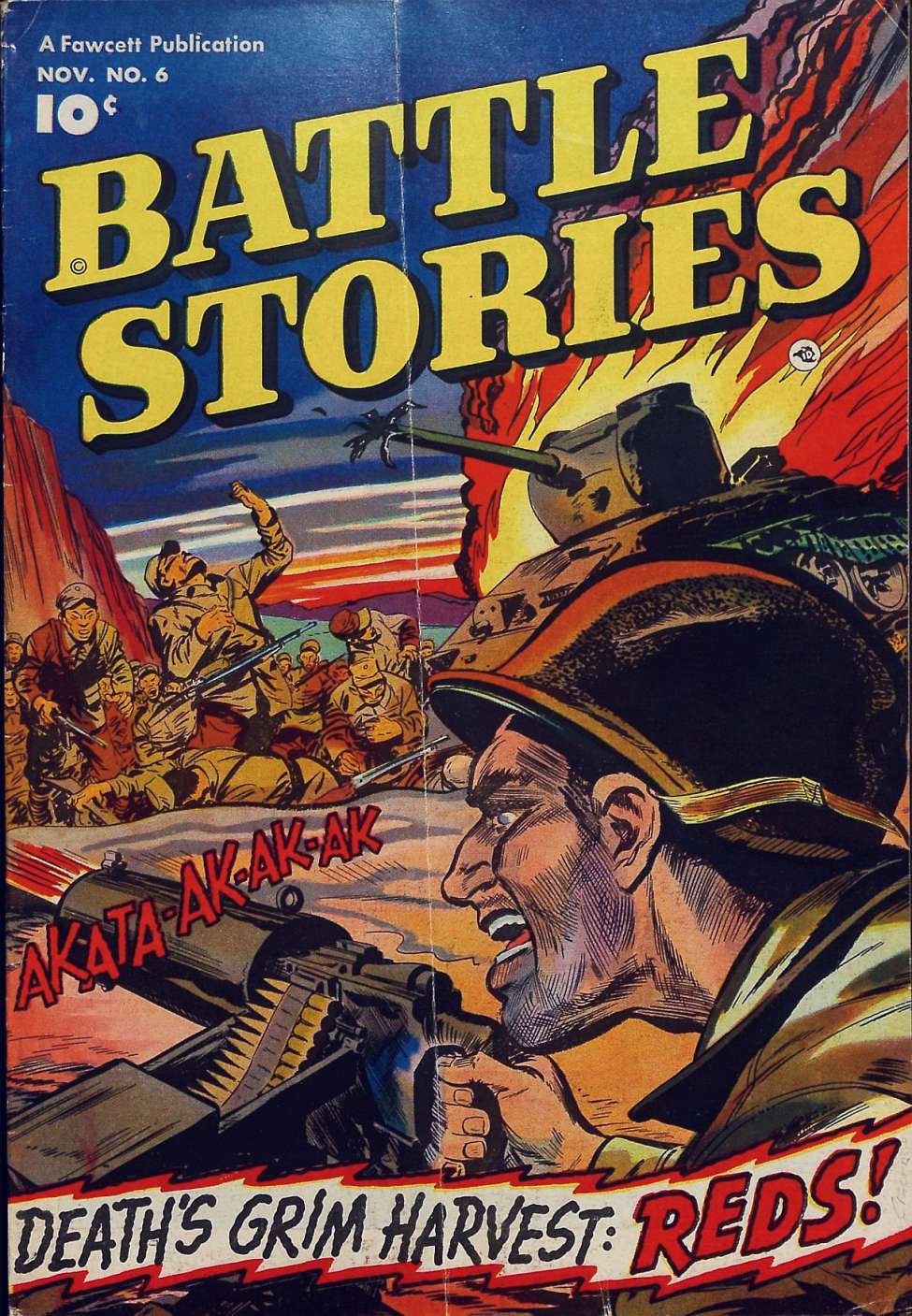Comic Book Cover For Battle Stories 6