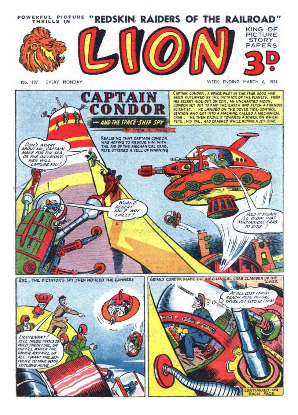 Comic Book Cover For Lion 107