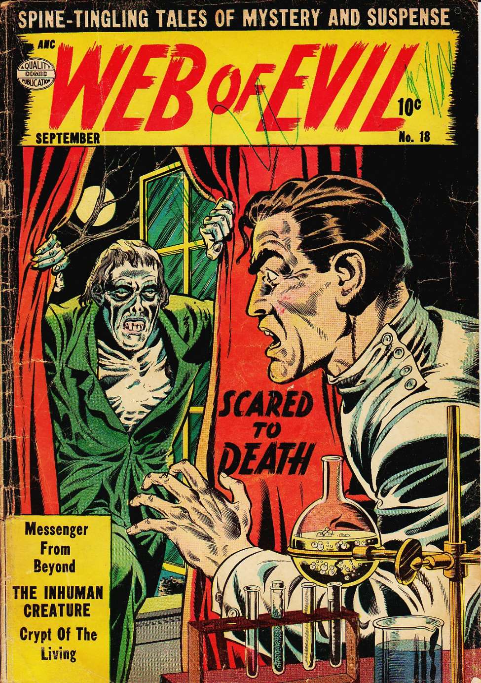 Comic Book Cover For Web of Evil 18