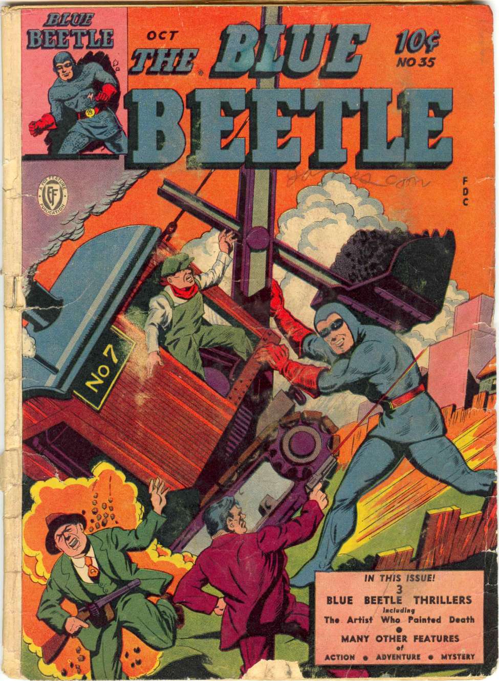Comic Book Cover For Blue Beetle 35 (alt) - Version 2