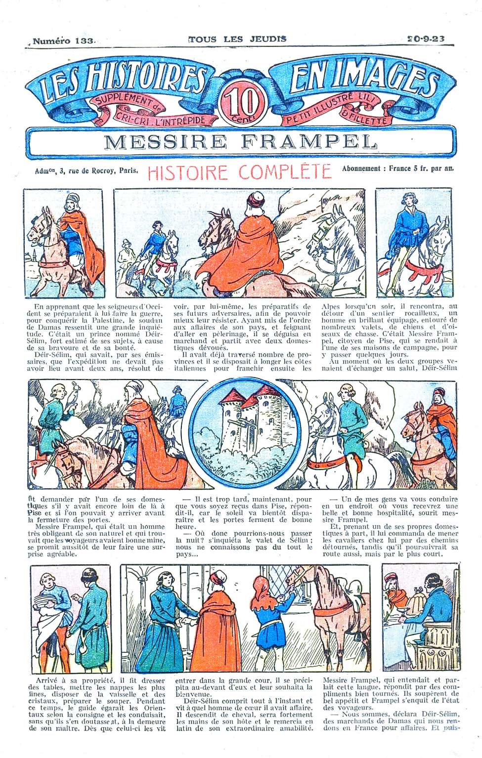 Book Cover For Les Histoires en Images 133 - Messire Frampel