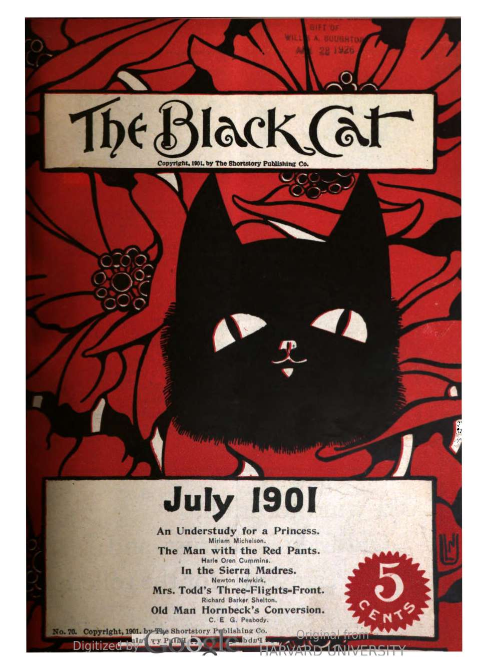 Book Cover For The Black Cat v6 10 - An Understudy for a Princess - Miriam Michelson