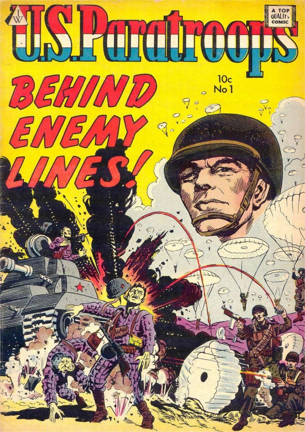 Comic Book Cover For U.S. Paratroops 1