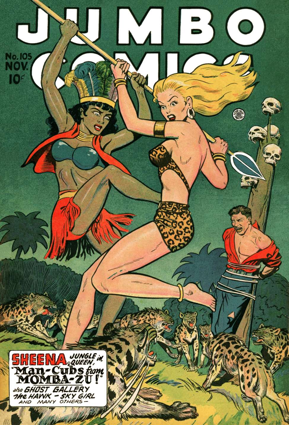 Comic Book Cover For Jumbo Comics 105