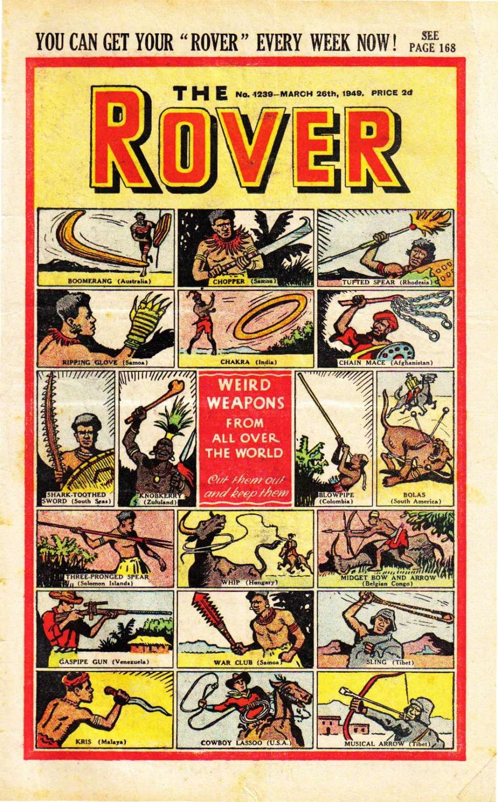 Comic Book Cover For The Rover 1239
