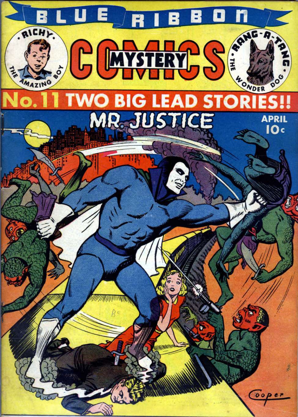 Comic Book Cover For Blue Ribbon Comics 11 (alt) - Version 2