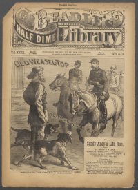 Large Thumbnail For Beadle's Half Dime Library 574 - Old Weasel-Top, the Man with the Dogs